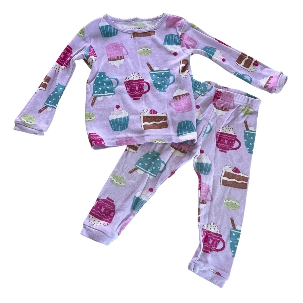Carters Hot Cocoa Sweets Pajama Set Size 12 months